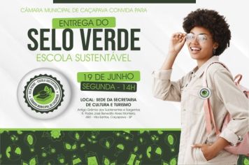 SELO VERDE: Câmara irá premiar escolas sustentáveis de Caçapava