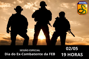 Sessão Especial na Câmara celebrará Dia do Ex-Combatente da FEB