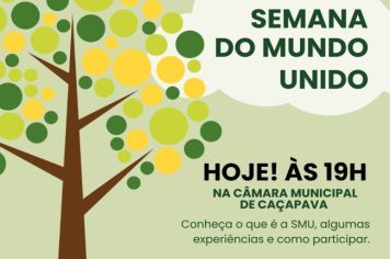 Câmara celebra Semana do Mundo Unido com a palestra Planeta, pessoas e Conversão Ecológica