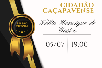 Sargento Fábio Henrique de Castro será homenageado na Câmara