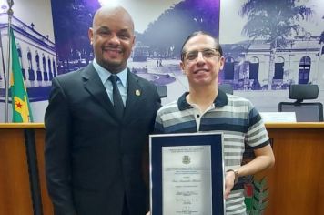 Frei Alexandre Patucci recebe homenagem na Câmara