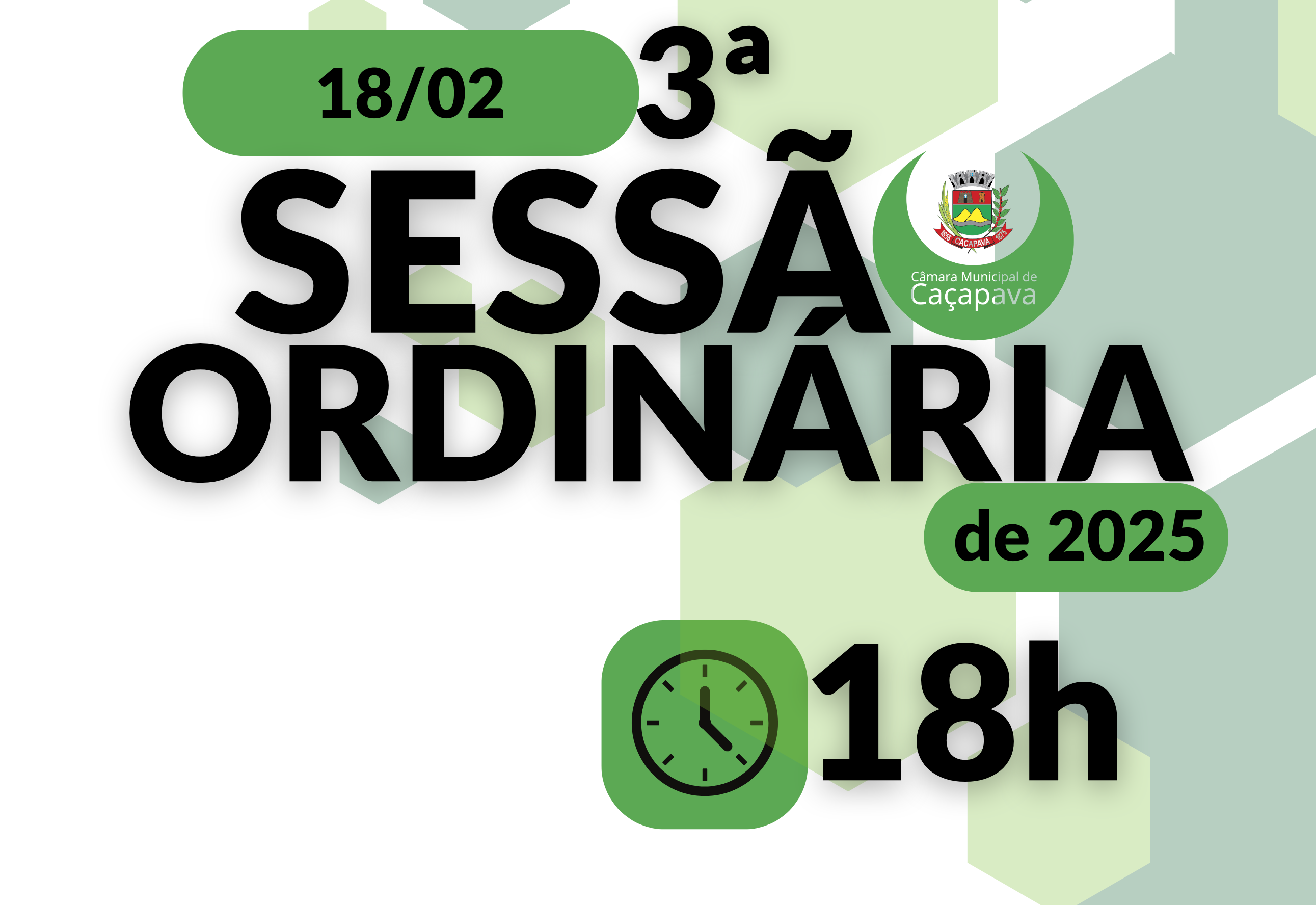 3ª Sessão Ordinária na Câmara Municipal de Caçapava