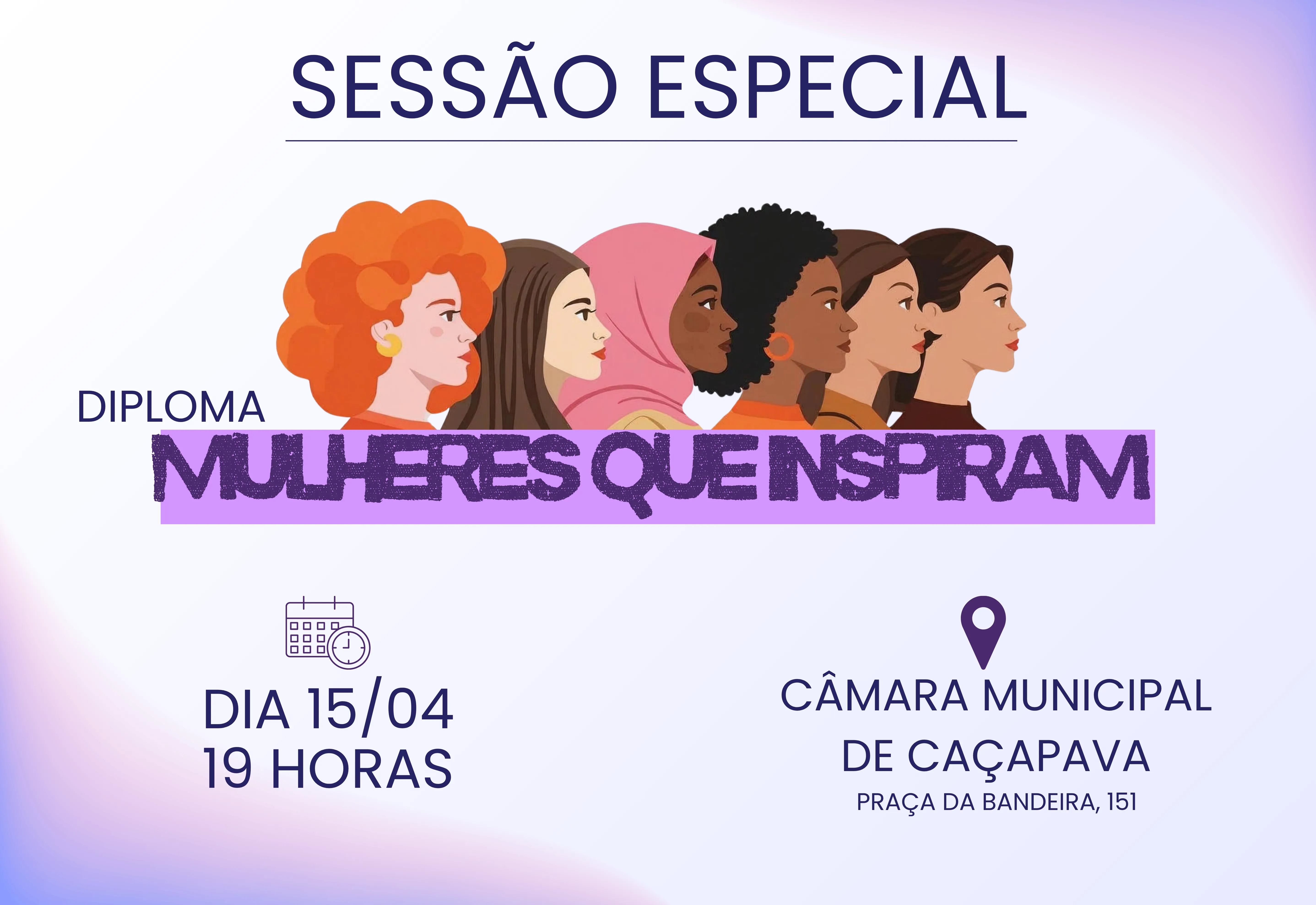 Câmara realiza Sessão Especial para entrega do Diploma “Mulheres que Inspiram”