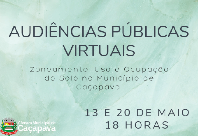 Audiências Públicas Virtuais