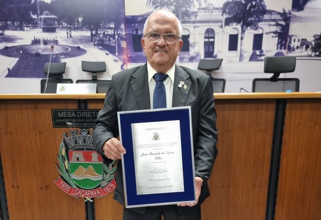 Grão Mestre João Rezende é cidadão caçapavense 