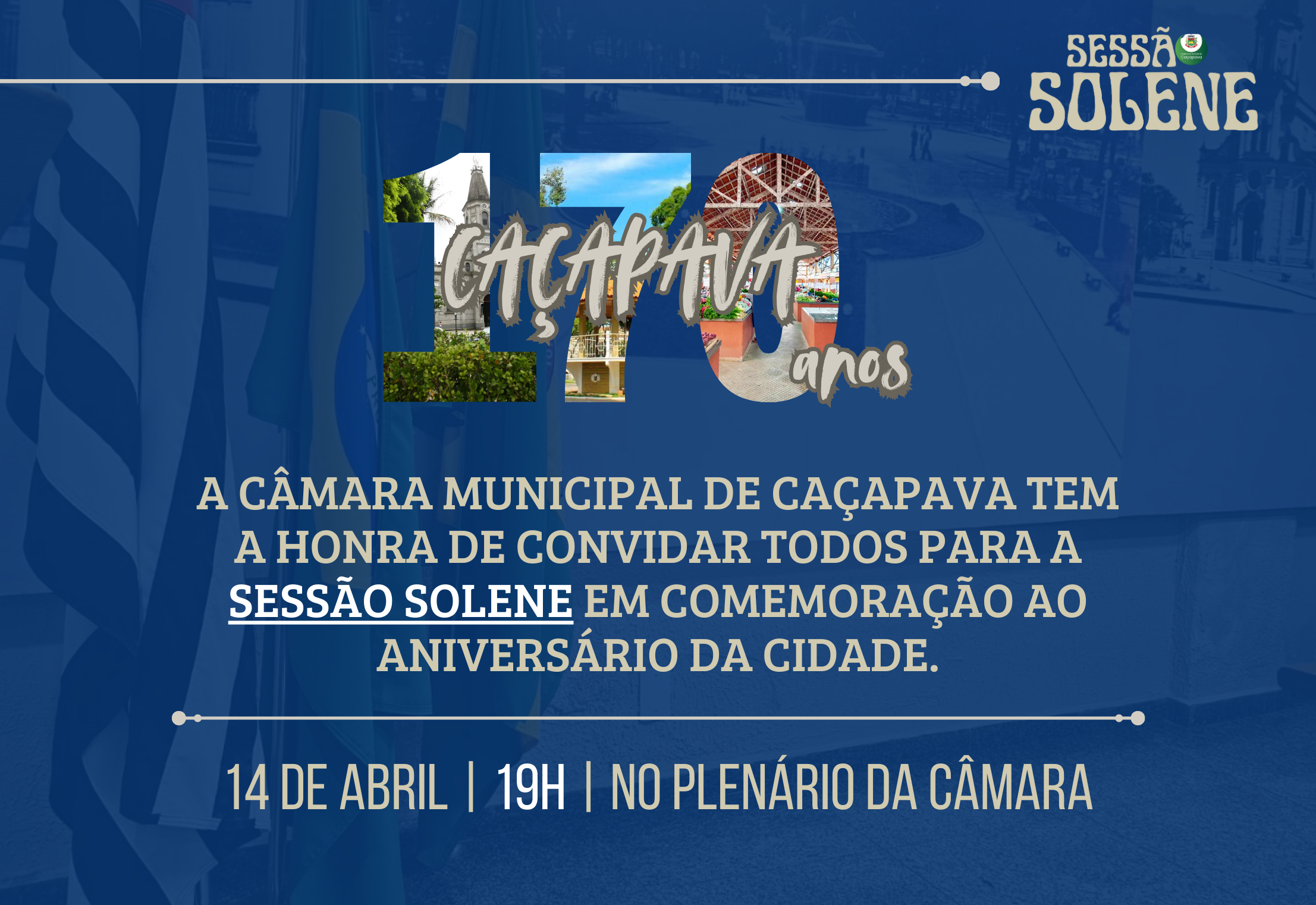 Câmara celebra aniversário de Caçapava com Sessão Solene