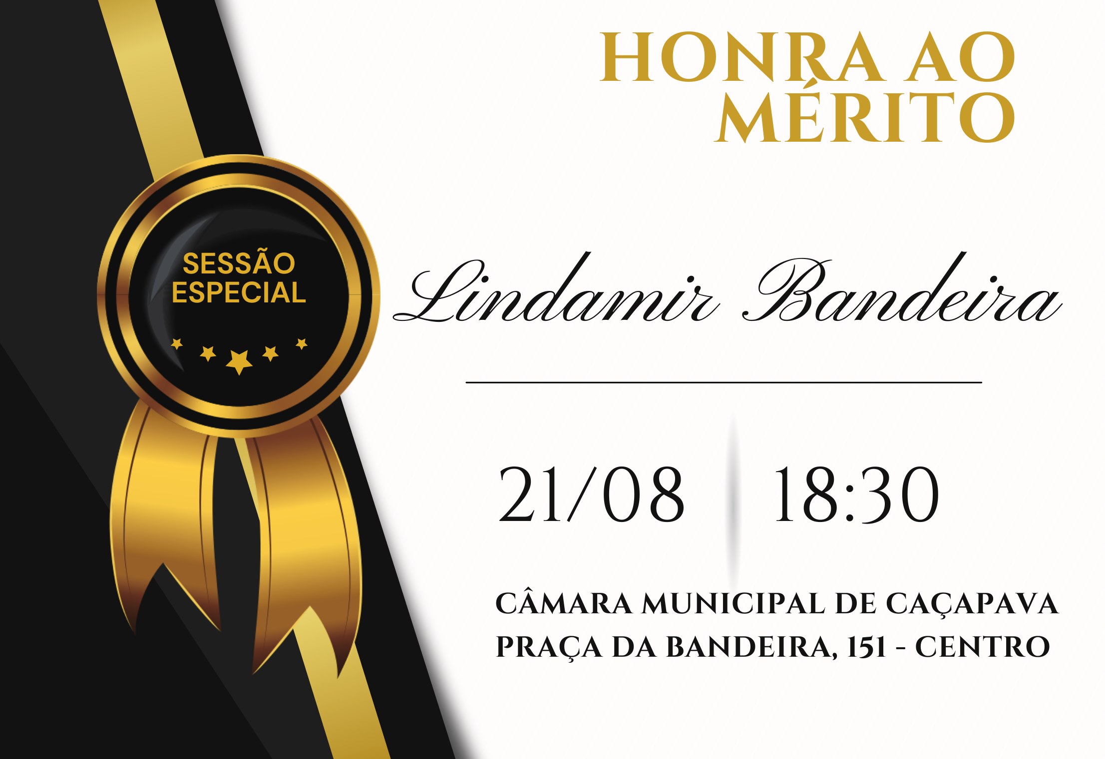  Câmara de Caçapava realiza Sessão Especial em homenagem a Lindamir Bandeira