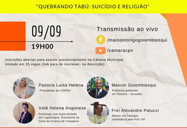 Câmara recebe a palestra 