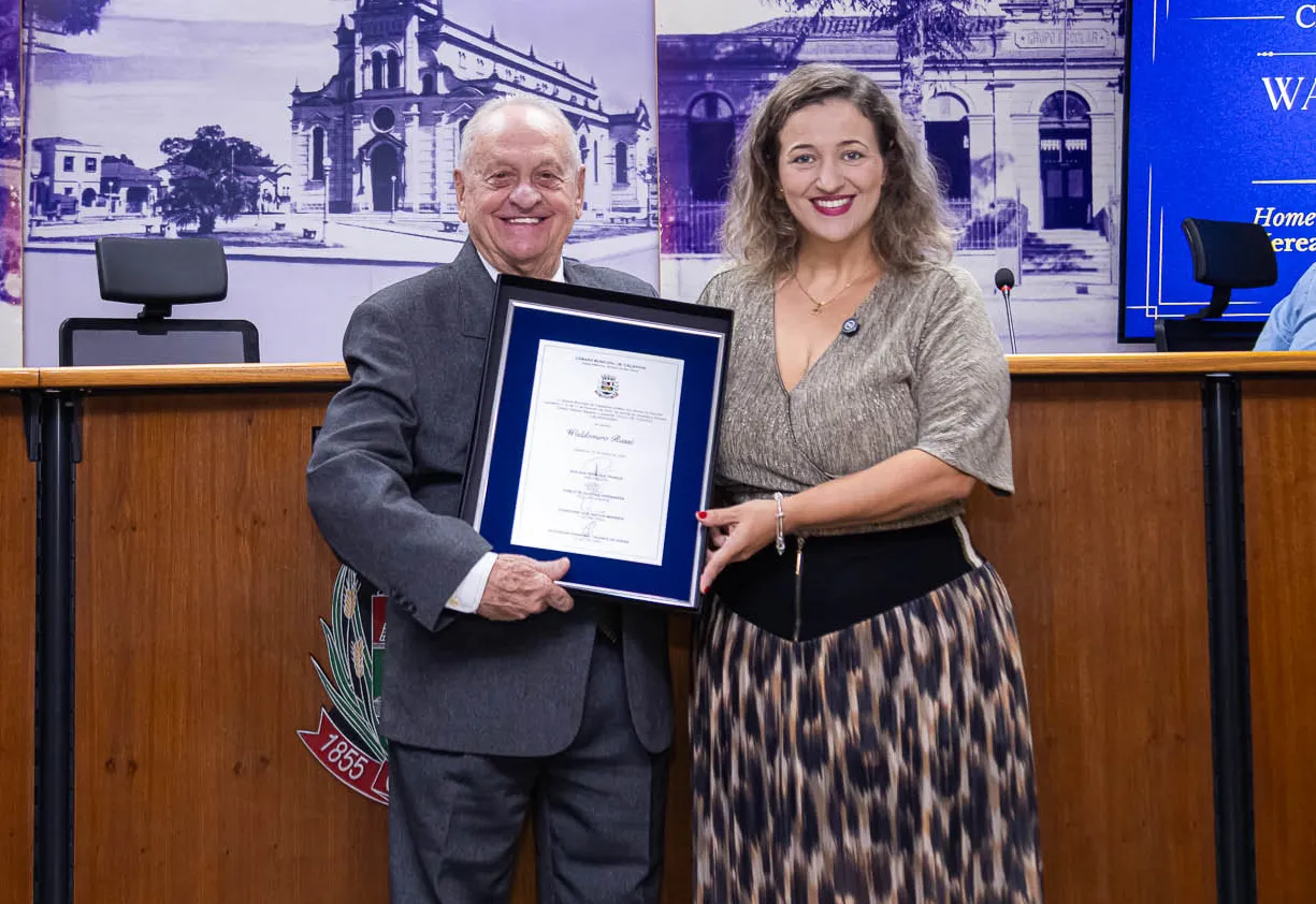 Câmara de Caçapava concede Título de Cidadão Caçapavense a Waldomiro Russi