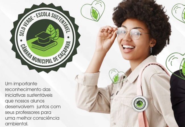  Câmara irá promover nova edição da Entrega do Selo Verde Escola Sustentável